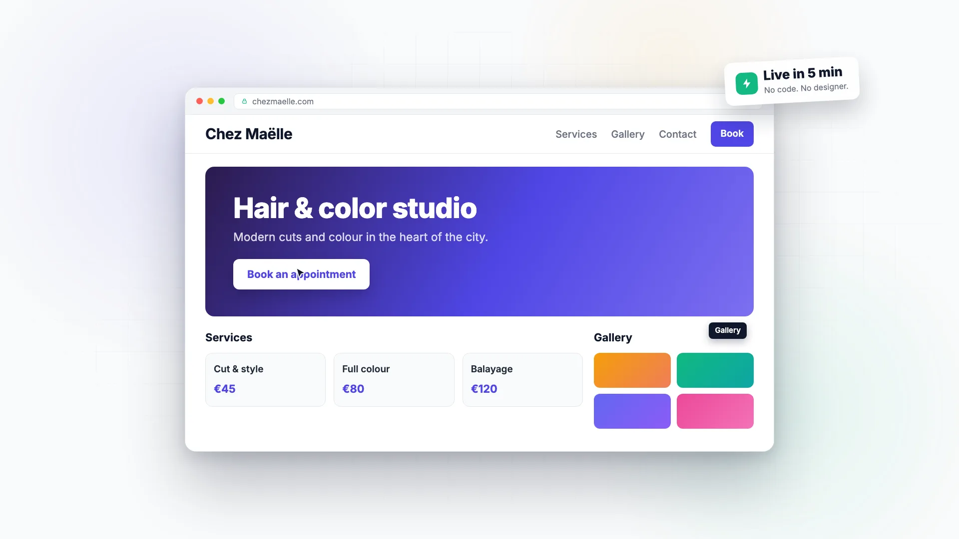 PagePilot website builder demo preview